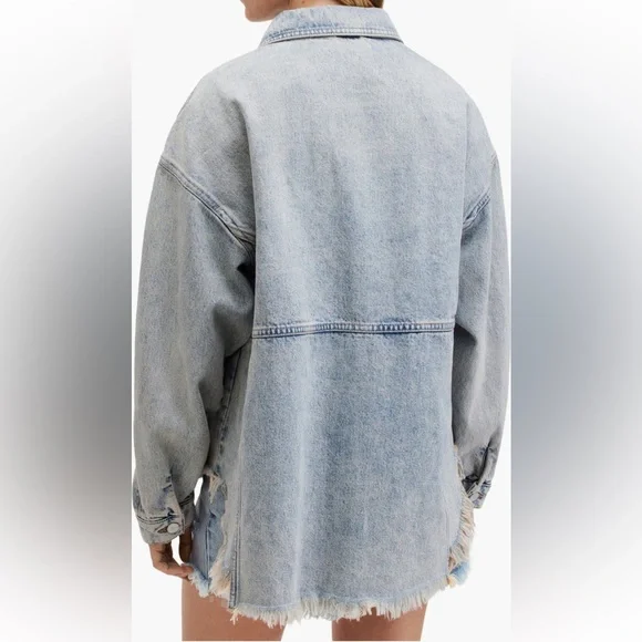 Allsaints Hettie Denim Shaket - Picture 5 of 8
